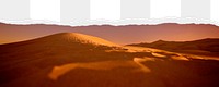 Desert png ripped paper border, transparent background