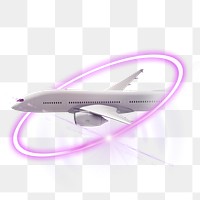 Airplane png, aerospace engineering technology digital sticker in transparent background