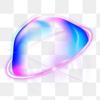 PNG abstract technology bubble, digital sticker in transparent background