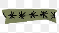 Star symbol png washi tape, doodle, transparent background