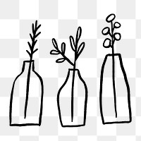 Plant png doodle, cute illustration, transparent background