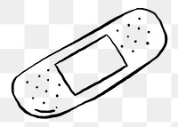 Cute bandage png doodle, illustration, transparent background