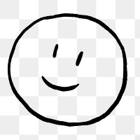 Happy face png emoji doodle, illustration, off white design