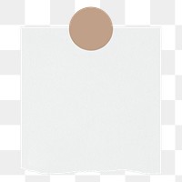 Notepaper png sticker, illustration, off white design