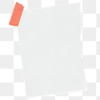 Notepaper png sticker, illustration, off white design