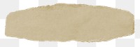 Brown torn paper png cut out, kraft paper collage element on transparent background