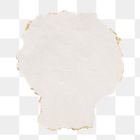 Torn paper png cut out collage element shape on transparent background