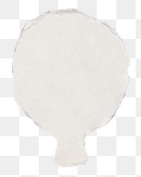 White ripped paper png cut out collage element on transparent background