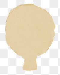 Brown ripped paper png cut out, kraft paper collage element on transparent background