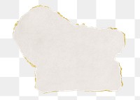 White ripped paper png cut out collage element on transparent background