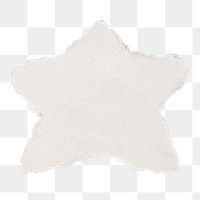 Star torn paper png cut out on transparent background 