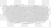 Gray ripped paper png cut out collage element strip for DIY on transparent background