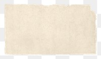 Kraft torn paper png cut out rectangular digital note collage element on transparent background