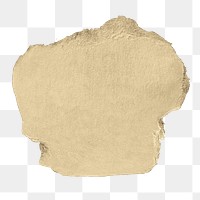 Brown torn paper png cut out, kraft collage element on transparent background