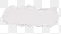 White torn paper png cut out collage element on transparent background