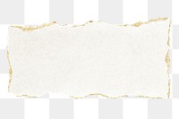 Ripped paper png cut out, rectangular collage element on transparent background