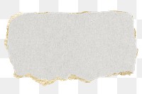 Gray torn paper png cut out collage element digital note scrap on transparent background