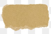 Cardboard torn paper png cut out rectangular strip collage element on transparent background