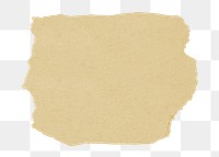 Torn paper png cut out, kraft collage element on transparent background