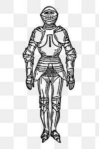 Armor png sticker illustration, transparent background. Free public domain CC0 image.