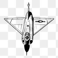 Fighter jet png sticker illustration, transparent background. Free public domain CC0 image.