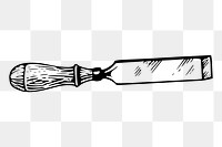 Chisel png sticker illustration, transparent background. Free public domain CC0 image.