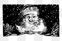 Santa Claus png sticker, vintage Christmas illustration, transparent background. Free public domain CC0 image.