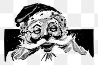 Santa Claus png sticker, vintage Christmas illustration, transparent background. Free public domain CC0 image.