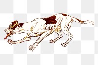 Skinny dog png sticker illustration, transparent background. Free public domain CC0 image.