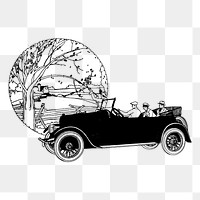 Classic car png sticker illustration, transparent background. Free public domain CC0 image.