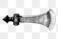 Axe head png sticker illustration, transparent background. Free public domain CC0 image.