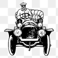 Classic car png sticker illustration, transparent background. Free public domain CC0 image.