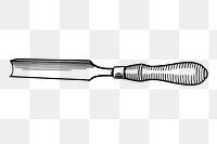 Gouge tool png sticker illustration, transparent background. Free public domain CC0 image.