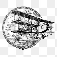 Triplane png sticker illustration, transparent background. Free public domain CC0 image.