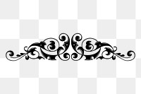 Decorative divider png sticker illustration, transparent background. Free public domain CC0 image.