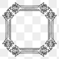 Garland frame png sticker illustration, transparent background. Free public domain CC0 image.