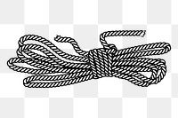 Rope png sticker illustration, transparent background. Free public domain CC0 image.