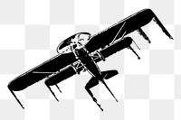 Airplane png sticker illustration, transparent background. Free public domain CC0 image.