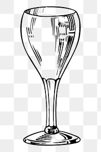 Goblet png sticker illustration, transparent background. Free public domain CC0 image.