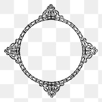 Circle frame png sticker illustration, transparent background. Free public domain CC0 image.