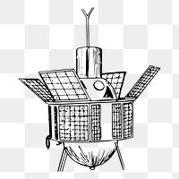 Satellite png sticker illustration, transparent background. Free public domain CC0 image.