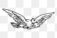 Bird png sticker illustration, transparent background. Free public domain CC0 image.