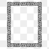 Persian frame png sticker illustration, transparent background. Free public domain CC0 image.