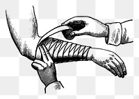 Bandage png sticker illustration, transparent background. 