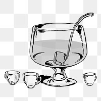 Water bowl png sticker illustration, transparent background. Free public domain CC0 image.