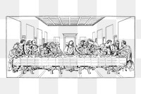 Last supper png sticker illustration, transparent background. Free public domain CC0 image.