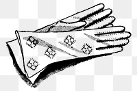 Fashion gloves png sticker illustration, transparent background. Free public domain CC0 image.