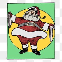 Santa Claus png sticker illustration, transparent background. Free public domain CC0 image.