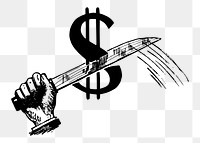 Slashed prices png sticker illustration, transparent background. Free public domain CC0 image.