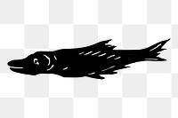 Fish png sticker illustration, transparent background. Free public domain CC0 image.